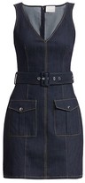 Thumbnail for your product : Cinq à Sept Gwynth Belted Denim Sheath Dress