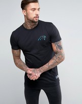Thumbnail for your product : Majestic Panthers Longline T-Shirt Exclusive to ASOS