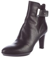 Thumbnail for your product : Aquatalia Leather Round-Toe Ankle Boots