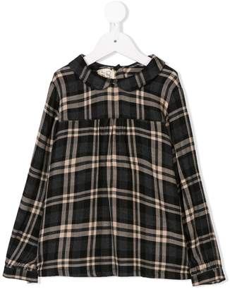 Caffe Caffe' D'orzo flared checked shirt