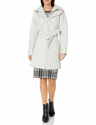 hooded wool coat ladies