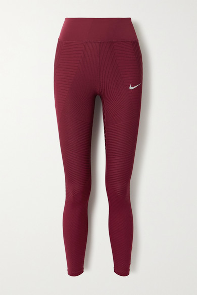 Nike Epic Luxe Textured Dri-fit Leggings - Claret - ShopStyle Activewear