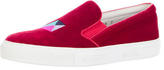 Thumbnail for your product : Del Toro Embroidered Slip-On Sneakers