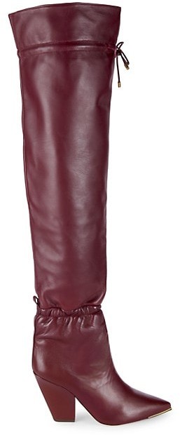 Lila over the knee scrunch boot Clearance