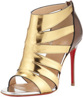 Thumbnail for your product : Christian Louboutin Beauty K Metallic Cage Red Sole Sandal