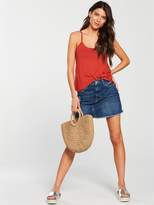 Thumbnail for your product : Very Lattice Detail Swing Cami Top - Red