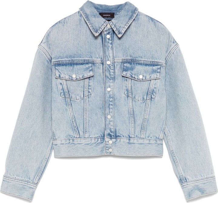 Wardrobe NYC Cropped Denim Jacket