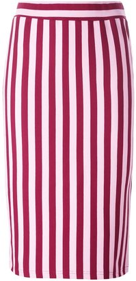 House of Holland striped fitted skirt - women - Cotton/Spandex/Elastane - 10