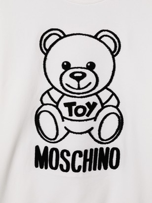 MOSCHINO BAMBINO TEEN teddy bear sweatshirt
