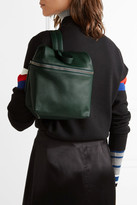 Thumbnail for your product : Kara Small Textured-leather Backpack - Forest green
