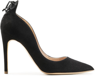 Rupert Sanderson Vanity Leather Pumps with Lace-up Detail