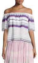 Thumbnail for your product : Lemlem Adia Striped Off-The-Shoulder Top