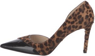 Prada Ponyhair Animal Print D'Orsay Pumps