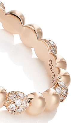 Sara Weinstock Women's White Diamond & Rose Gold Beaded Ring