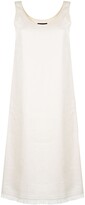 Thumbnail for your product : Theory Linen Frayed-Hem Dress