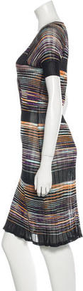M Missoni Striped Midi Dress