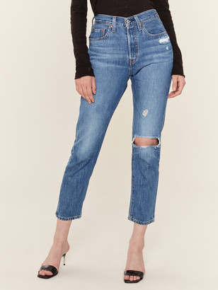 levi's black distressed jeans