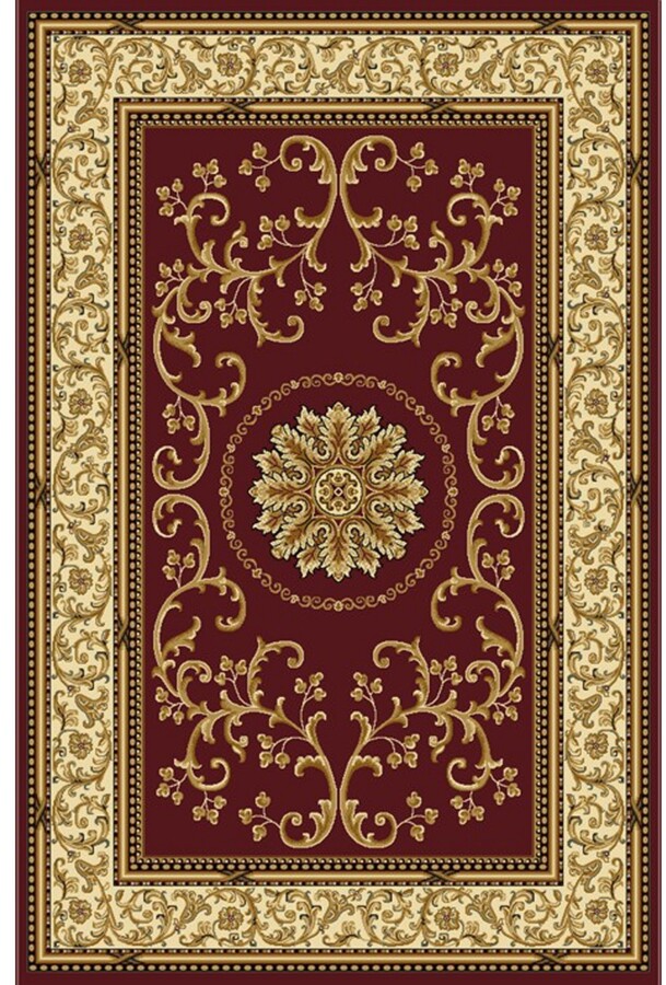 Mink Home Closeout! Km Home 1419/1331/Burgundy Navelli Red 5'5\