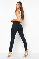 Thumbnail for your product : boohoo Power Stretch High Rise Distressed Skinny Jean