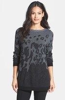 Thumbnail for your product : Lafayette 148 New York Leopard Jacquard Cashmere Tunic