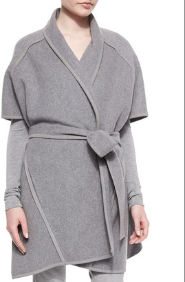 Donna Karan Double-Faced Cashmere Belted Coat