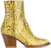 Thumbnail for your product : A.F.Vandevorst snake skin effect ankle boots
