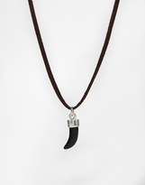 Thumbnail for your product : Seven London Horn Necklace In Sterling Silver