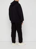 Thumbnail for your product : Vetements Fleece Police Cargo Trousers - Mens - Black
