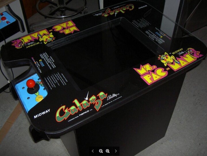 Ms. Pac-Man Fully Restored, Original Cocktail Table Video Arcade Game With Warranty - Limited So New Upgrade Is Available For Same Price