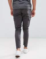 Thumbnail for your product : Brave Soul Gathered Cargo Pants