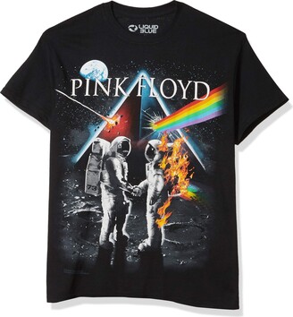 Liquid Blue Unisex Adult Pink Floyd Bright Side of The Moon T-Shirt T Shirt