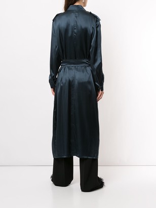 Le Kasha Buchara silk trench coat
