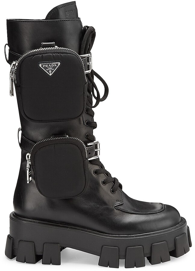 Prada Leather Boots | Shop the world's largest collection of 