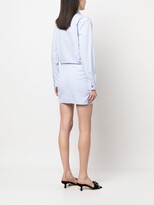 Thumbnail for your product : No.21 Gathered-Detail Mini Shirt Dress