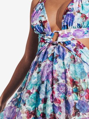 PatBO Blossom Cut-Out Maxi Dress