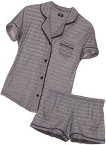 Thumbnail for your product : Cosabella Bella Heather Shortsleeve Top & Short PJ Set