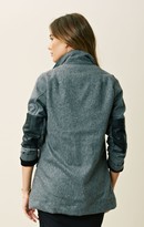 Thumbnail for your product : Jet by John Eshaya WOOL & LEATHER COAT