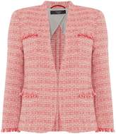 Thumbnail for your product : Max Mara Weekend Niger Tweed Fringed Blazer