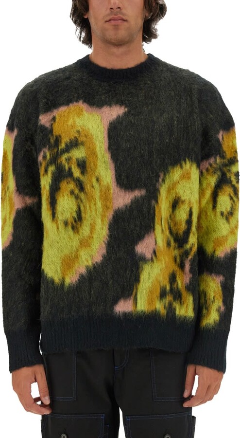 MSGM underground Pixelled Roses Jersey