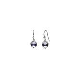 Thumbnail for your product : House of Fraser Jersey Pearl Emma kate black pearl filigree drop earrings