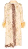 Prada Embellished silk coat with 