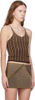 Thumbnail for your product : Isa Boulder SSENSE Exclusive Brown & Beige Tank Top