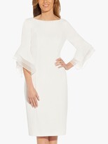Thumbnail for your product : Adrianna Papell Knit Crepe Tiered Knee Length Dress
