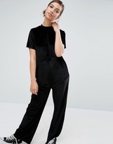 Thumbnail for your product : Daisy Street Relaxed Minimal Jumpsuit in Velvet