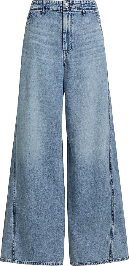 Rag & Bone Women's Sofie Featherweight Wide-Leg Jeans - Annie - Size 27