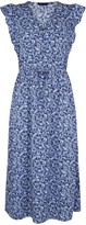 Thumbnail for your product : New Look Floral Frill Button Up Midi Dress