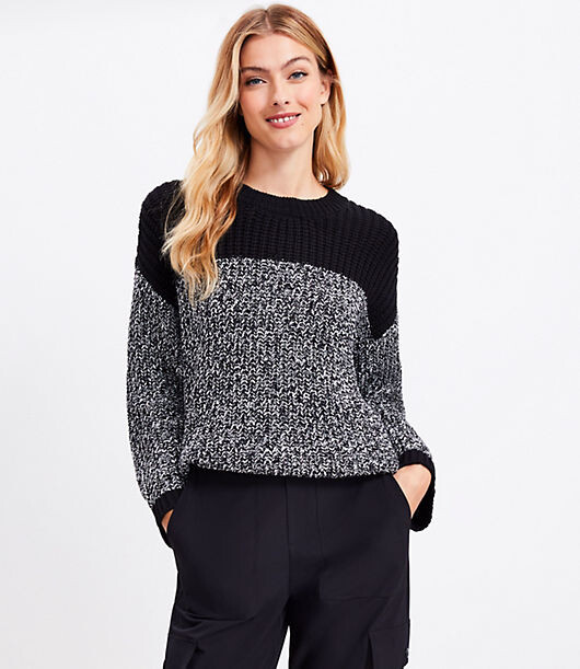 29+ Black And White Color Block Sweater