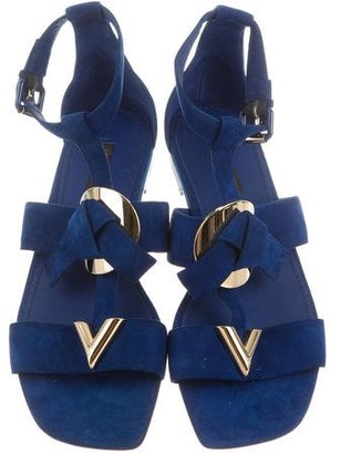 Louis Vuitton Logo Cage Sandals