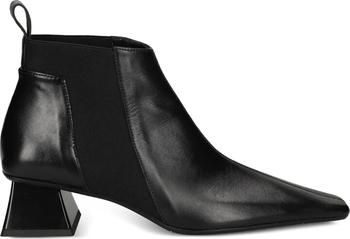 ras 50mm Geometric-Heel Leather Boots