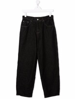 Thumbnail for your product : Molo TEEN mid-rise straight-leg jeans